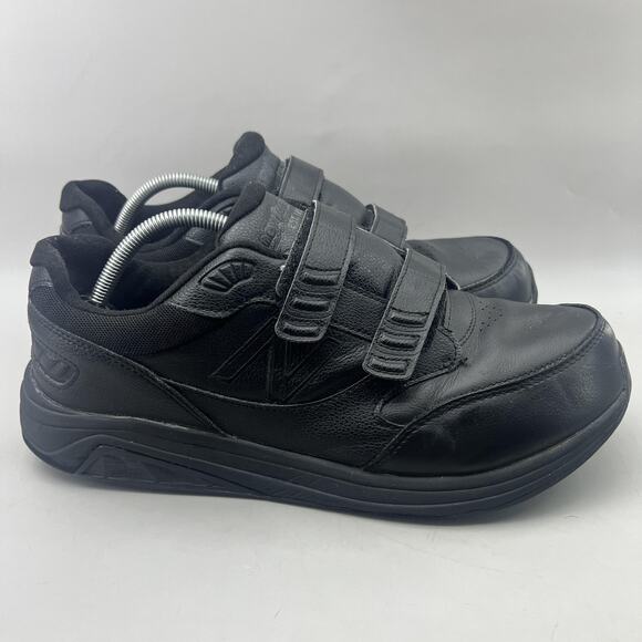 New Balance 928 v3 Hook & Loop Shoes Men Size 11.5 2E Wide Black Walking Sneaker - Picture 1 of 8